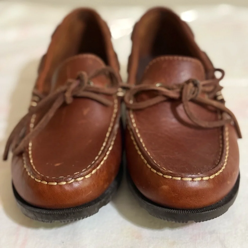 Eastland Brown Leather Boat Loafers